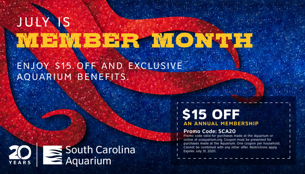 Member Month Coupon South Carolina Aquarium