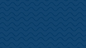 blue background with navy hand-drawn wave pattern